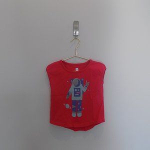 Tea Astronaut Pink Graphic Tank Top [2Y]